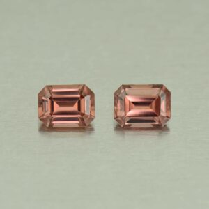 RoseZircon eme cut pair 8.0x6.0mm 4.81cts H zn5123 scaled 1