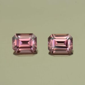 RoseZircon eme cut pair 9.0x7.0mm 6.97cts H zn5142 scaled 1