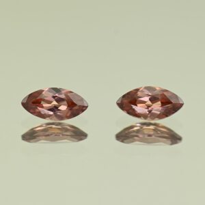 RoseZircon marq pair 10.0x5.0mm 3.05cts H zn7859