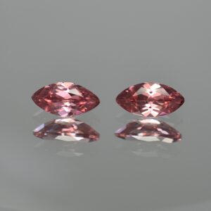 RoseZircon marquise pair 11.0x5.5mm 4.02cts zn1578