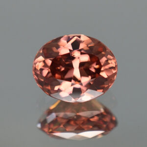 RoseZircon oval 10.0x8.0mm 4.44cts H zn960 crop SOLD