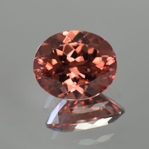 RoseZircon oval 12.5x10.5mm 8.02cts zn443