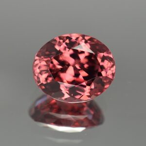 RoseZircon oval 14.7x12.4x8.8d 15.60cts zn206