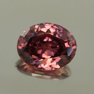 RoseZircon oval 15.3x12.3mm 13.37cts H zn300