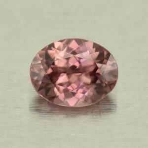 RoseZircon oval 8.8x6.8mm 2.52cts H zn5720