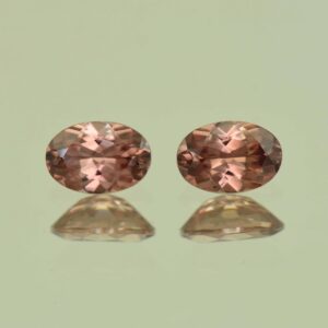 RoseZircon oval pair 6.5x4.5mm 1.64cts H zn6917 scaled 1