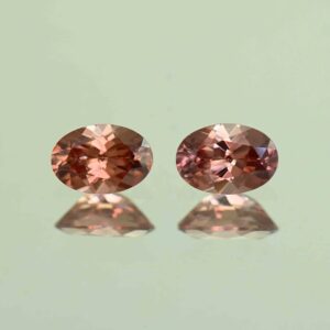 RoseZircon oval pair 6.5x4.5mm 1.68cts H zn4070 scaled 1