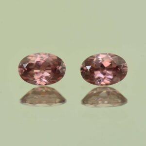 RoseZircon oval pair 6.5x4.5mm 1.68cts H zn6919 scaled 1
