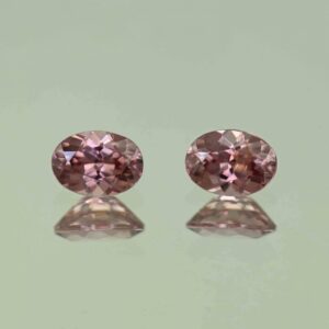 RoseZircon oval pair 6.9x5.0mm 2.42cts H zn7714 scaled 1