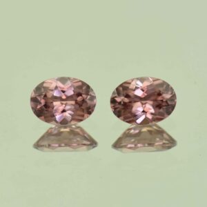 RoseZircon oval pair 7.5x5.5mm 2.76cts H zn6924 scaled 1