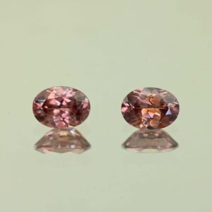 RoseZircon oval pair 7.5x5.5mm 2.86cts H zn3059 scaled 1