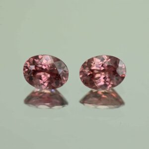 RoseZircon oval pair 7.9x6.0mm 3.61cts H zn7203 scaled 1