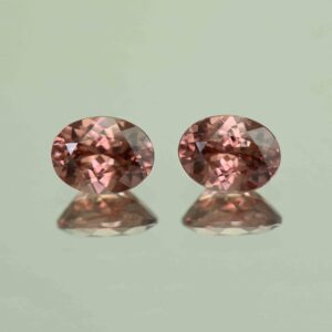 RoseZircon oval pair 8.5x6.5mm 4.81cts H zn7210 scaled 1