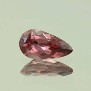 RoseZircon pear 10.1x5.4mm 1.74cts H zn7265