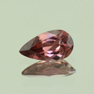 RoseZircon pear 10.1x5.6mm 1.82cts H zn7266