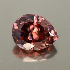 RoseZircon pear 18.2x14.2x10.6mm 25.72cts H zn945