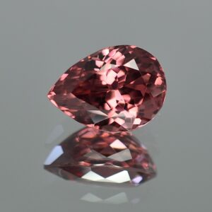 RoseZircon pearshape 13.8x10.0mm 9.87cts zn292