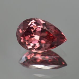 RoseZircon pearshape 13.8x8.8mm 6.54cts zn325