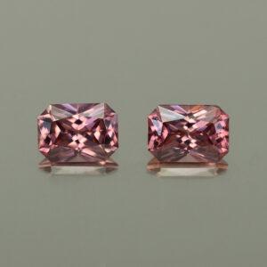 RoseZircon rad pair 7.0x5.0mm 2.78cts H zn4379
