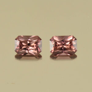 RoseZircon rad pair 7.0x5.0mm 2.82cts H zn4380