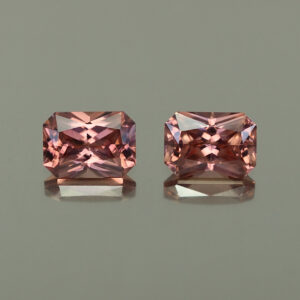 RoseZircon rad pair 7.0x5.0mm 2.97cts H zn4381