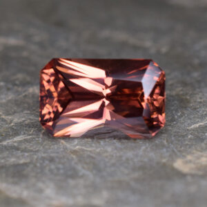 RoseZircon radiant 13.5x8.5mm 8.48cts H zn736 crop SOLD