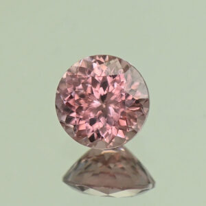 RoseZircon round 6.4mm 1.55cts H zn7277