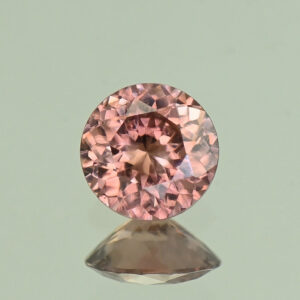 RoseZircon round 6.5mm 1.28cts H zn7279