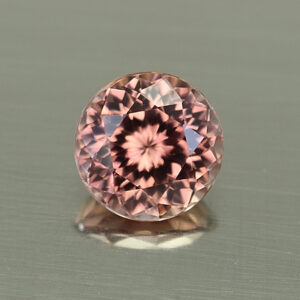 RoseZircon round 7.0mm 2.05cts H zn4840