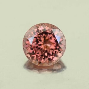 RoseZircon round 7.7mm 2.76cts H zn7253