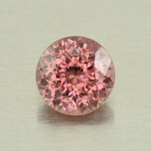 RoseZircon round 8.0mm 3.12cts H zn5498