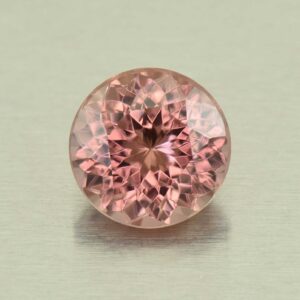 RoseZircon round 8.0mm 3.13cts H zn5499