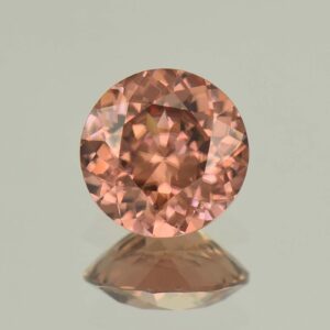 RoseZircon round 8.2mm 2.77cts H zn890