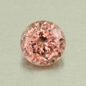 RoseZircon round 8.4mm 3.34cts H zn5500