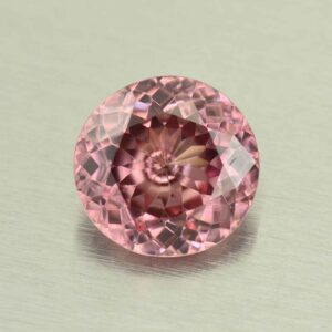 RoseZircon round 8.5mm 2.95cts H zn5502
