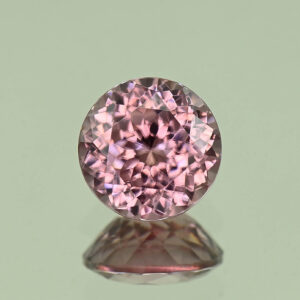 RoseZircon round 8.5mm 3.76cts H zn7992