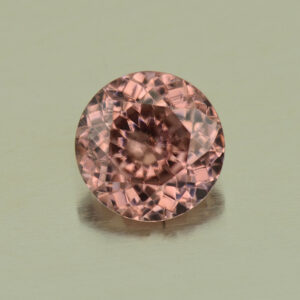 RoseZircon round 9.6mm 4.50cts H zn4067