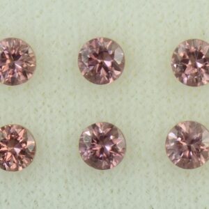 RoseZircon round box set 3.5mm 2.42cts H zn5939