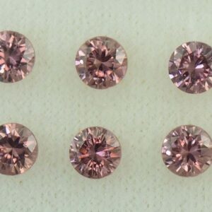 RoseZircon round box set 4.0mm 3.40cts H zn5940 SOLD