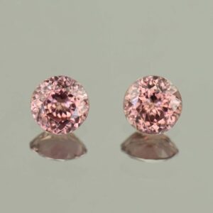 RoseZircon round pair 5.5mm 1.79cts H zn5732