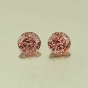 RoseZircon round pair 5.5mm 1.81cts H zn6138