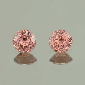 RoseZircon round pair 5.5mm 1.84cts H zn5736