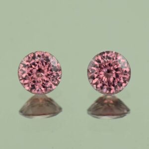 RoseZircon round pair 5.5mm 1.88cts H zn6148