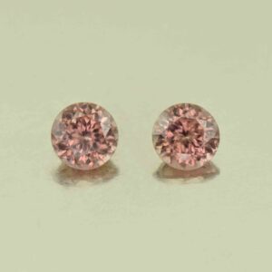 RoseZircon round pair 5.5mm 1.96cts H zn6164