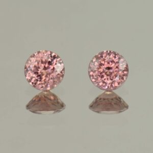 RoseZircon round pair 5.5mm 1.98cts H zn5747