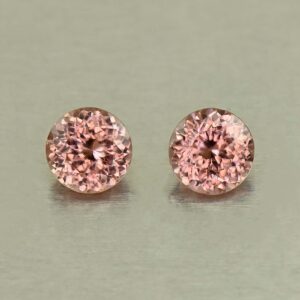 RoseZircon round pair 5.5mm 1.99cts H zn8240