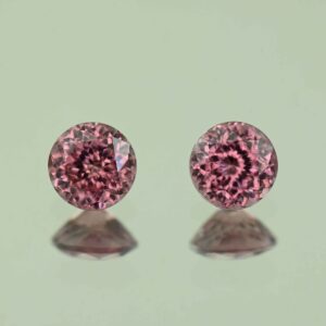 RoseZircon round pair 5.5mm 2.02cts H zn4653 scaled 1 SOLD