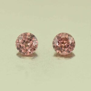 RoseZircon round pair 6.0mm 2.27cts H zn6031 scaled 1