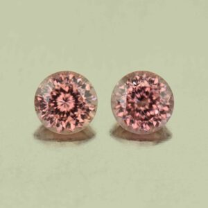 RoseZircon round pair 6.0mm 2.55cts H zn6067 scaled 1