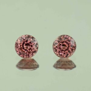 RoseZircon round pair 6.0mm 2.68cts H zn4906 scaled 1